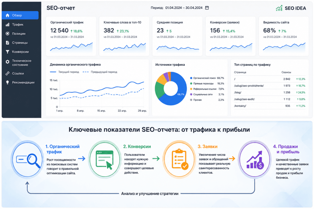 Важные показатели отчета